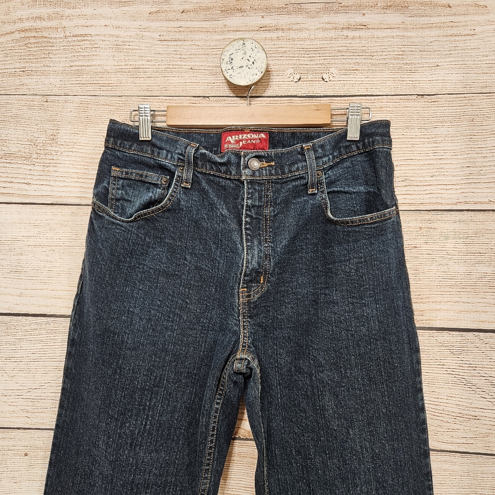 💟 Arizona Men's 33×32 Denim Blue Jeans - Picture 2 of 6